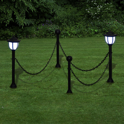 1-bulb LED path light in black