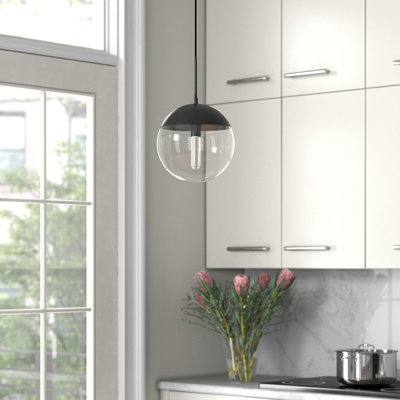 Yearby 1-Light Dimmable Globe Single Pendant