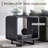 23.6" Modern End Table, 2 Tier Side Table with Charging Station & Open Storage Shelf, Simple Bedside Table with Outlet-715520827