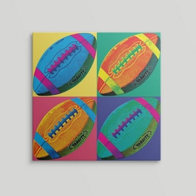 « -football », impression Ball Four, H 35 po x l 35 po x P 1,5 po, Toile