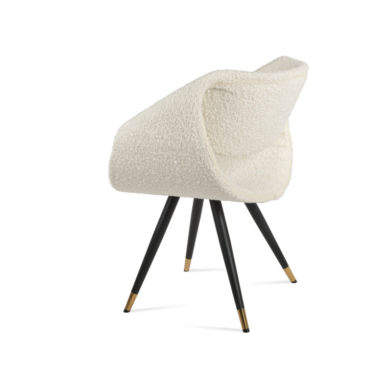 Seminyak Ana Dining Chair in Off White Boucle