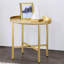 Petite table d'appoint, table de bout ronde avec base en métal