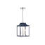Luminaire à 3 lumières en bleu marine avec nickel poli Meridian-2018960028-2082940781