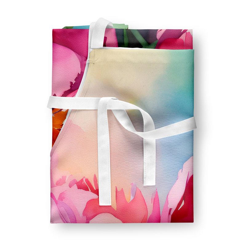 Pivoines en tablier aquarelle