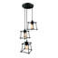 Barkley 3-Light Geometric Cluster Pendant – Industrial Hanging Light with PVC Accents by Borough Wharf
