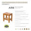 Banc de douche en teck-64289951