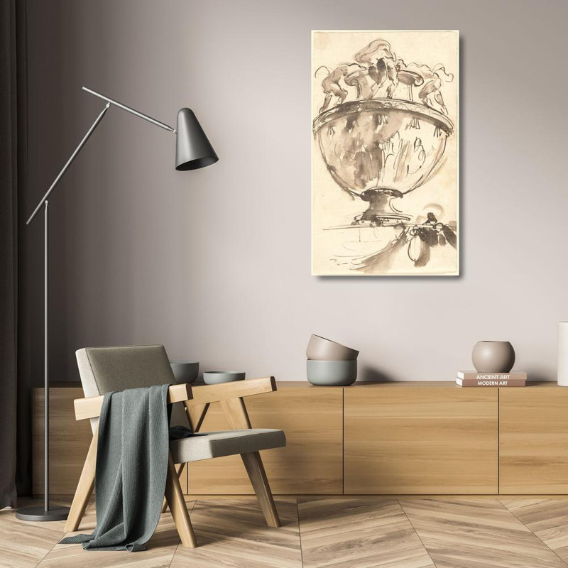 «A Fantastic Vase» par Giovanni Battista Piranesi - Art mural sur toile tendue avec châssis, H 24 po x l 17 po