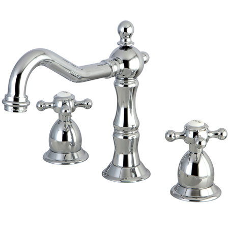 Widespread Bathroom Faucet with Drain Assembly, Chrome
