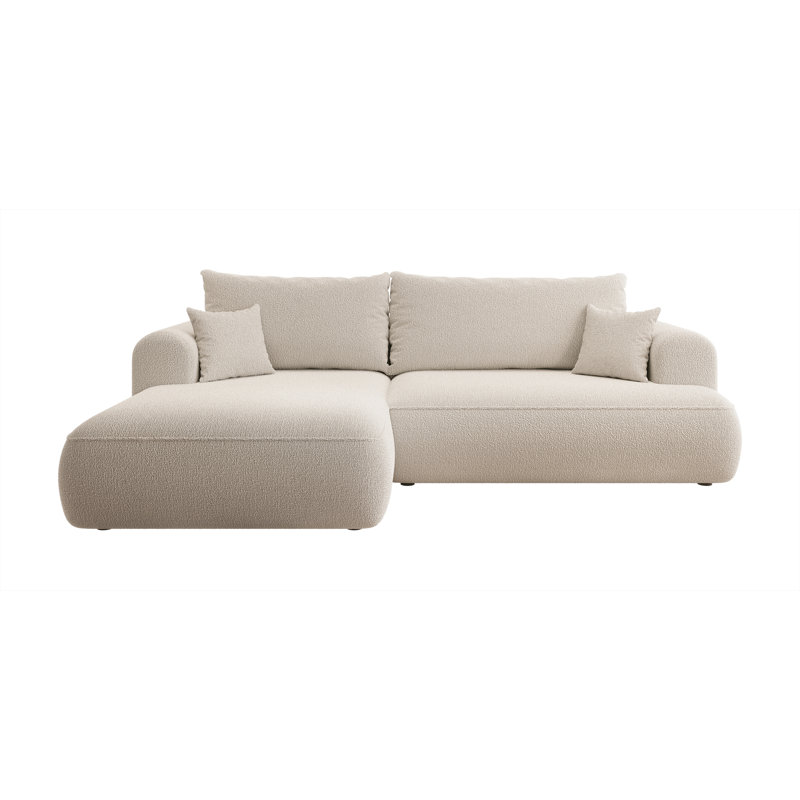 Aian 3 Seater Sofa & Chaise, Left Hand Facing, Light Beige