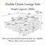 Canapé double 83,5 po-129368254
