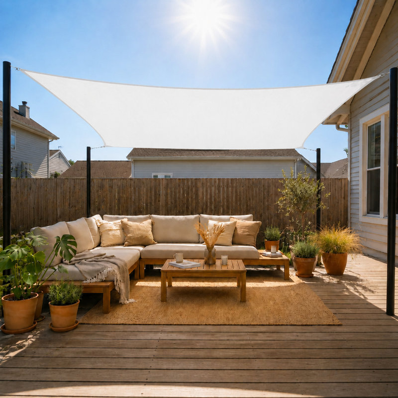 Voile d'ombrage rectangulaire Royal Shade, 20 pi x 14 pi, Blanc