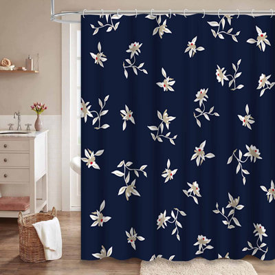 Rideau de douche avec 12 crochets