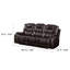 Canapé inclinable en similicuir 90 po Emina-1496644309