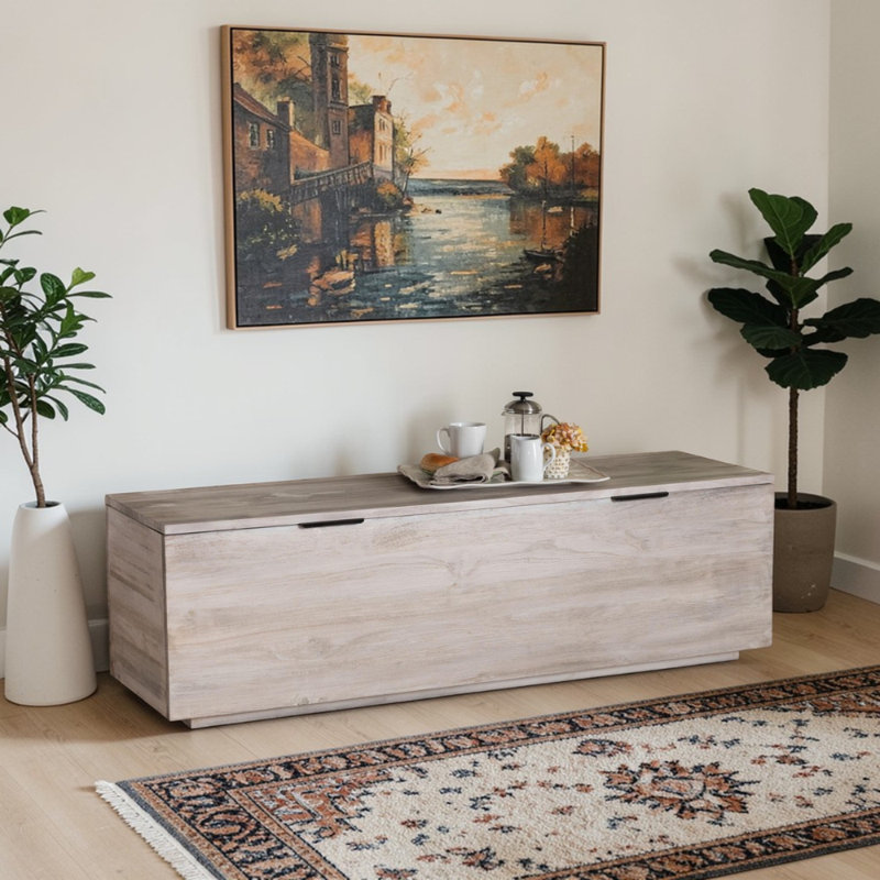 Lainer Rectangular Blanket Chest with Hinged Lid