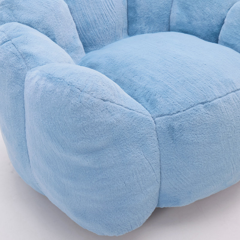 Fauteuil à billes pour salon, lecture de chambre à coucher, Blue