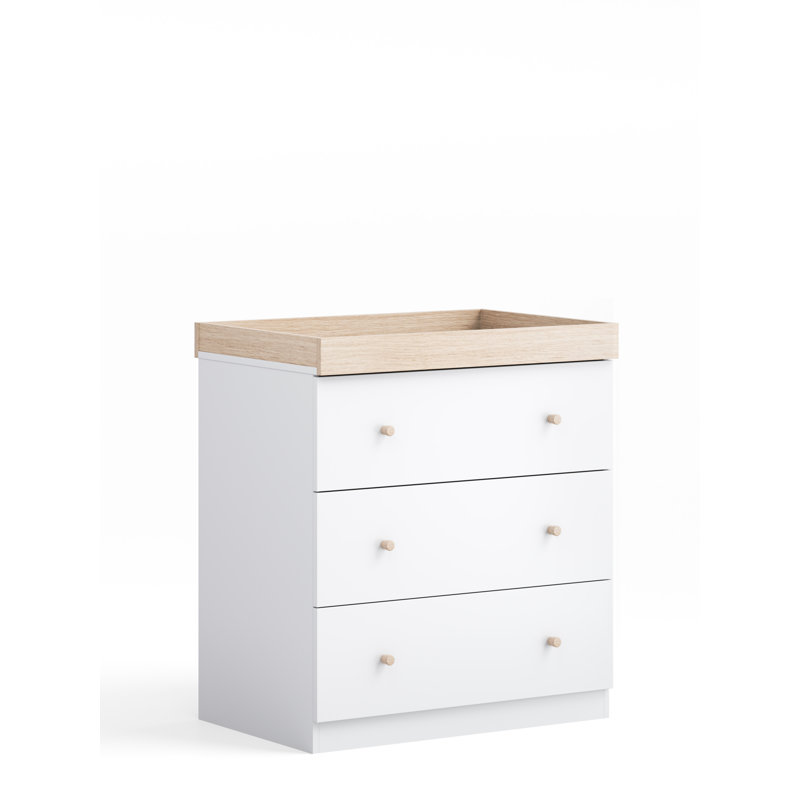 Burlington Changing Unit, White & Oak