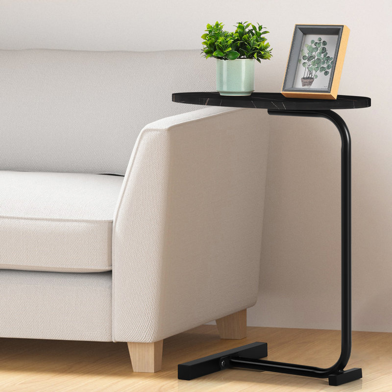 Movable Side Table - Black