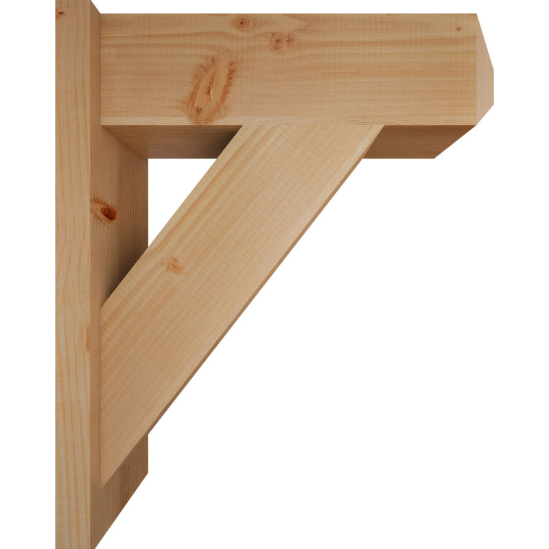 Artisan traditionnel en bois rustique, Sapin Douglas de 7 1/2 po (lisse), P 22 po x H 26 po