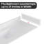 Couvre-meuble-lavabo blanc Carrara l 21,25 po x H 4 po