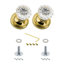 Classic Rosette with Crystal Door Knob-1060249233