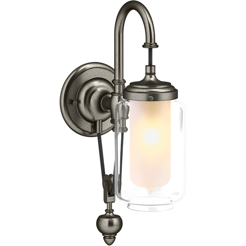 Artifacts 1 - Light Armed Sconce, Vintage Nickel