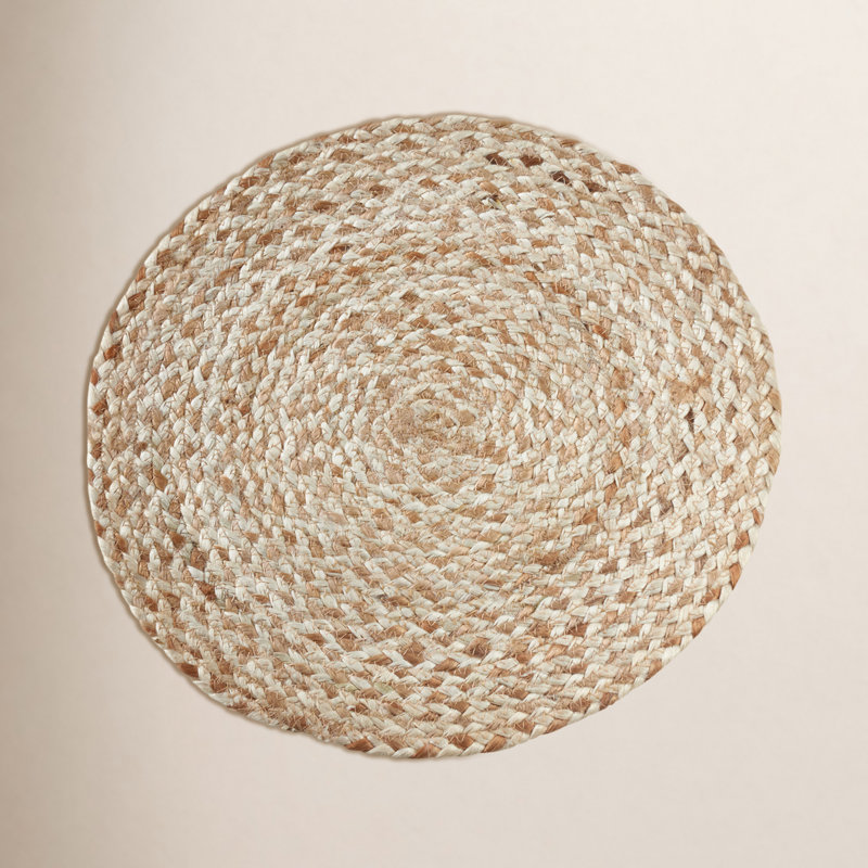 Napperon en jute tissé 16 po Valia, Naturel