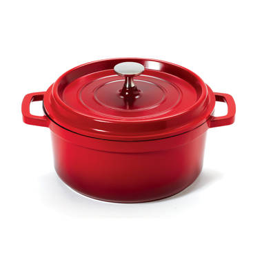 RJ Legend 8.5 Oz Cast Iron Pot, Enameled Cast Iron Mini Pot, Round