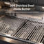  Ensemble d'îlot de cuisine extérieur modulaire 5 pièces avec barbecue, réfrigérateur et roulettes Akoah