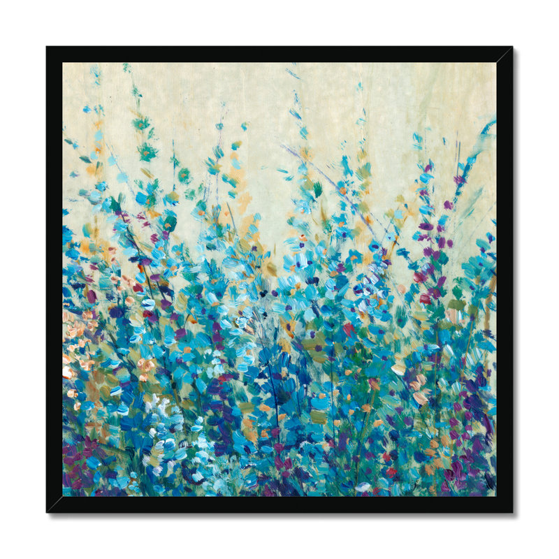 Shades Of Blue I by Timothy O' Toole - Painting, 95cm H x 95cm W, Black Framed Paper Print