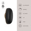 Perle 10-in Black dimmable LED Wall Sconce-519488801