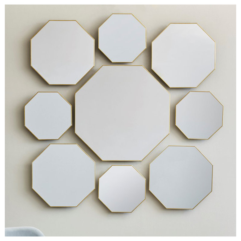 Eaves Flat Metal Wall Mirror, 19" x 19"