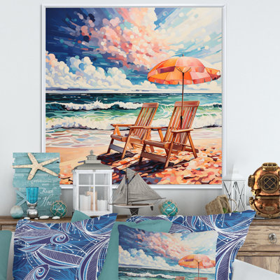 Beautray Beach Chairs Scenery I sur toile