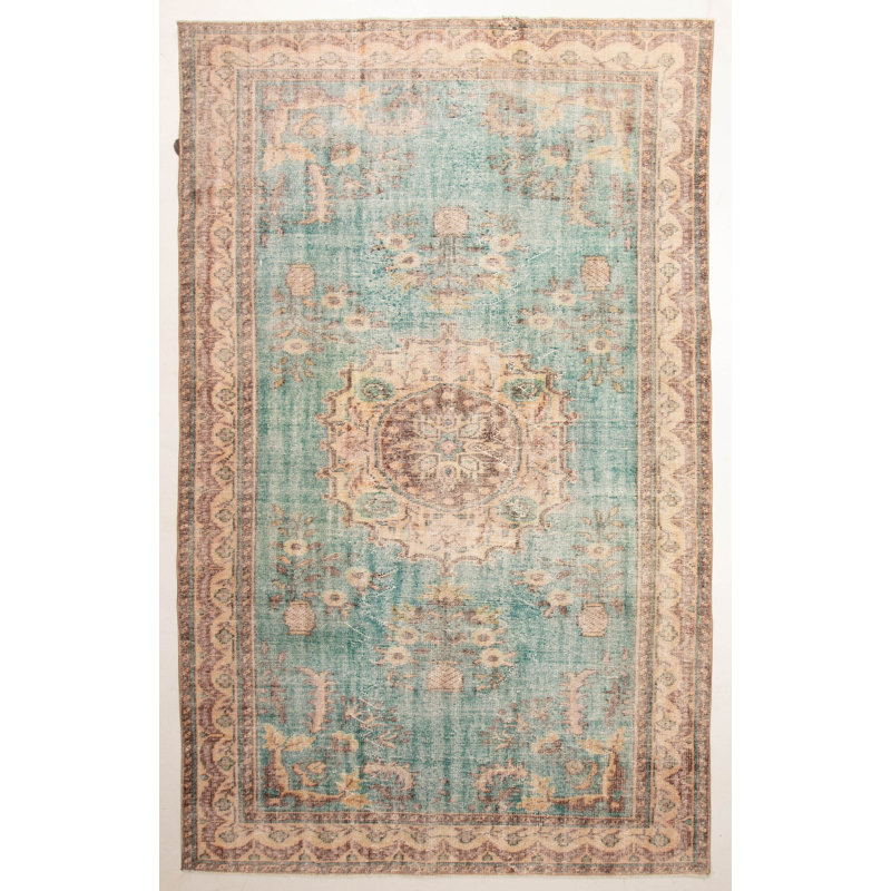 Handmade Cotton and Wool Oriental Area Rug