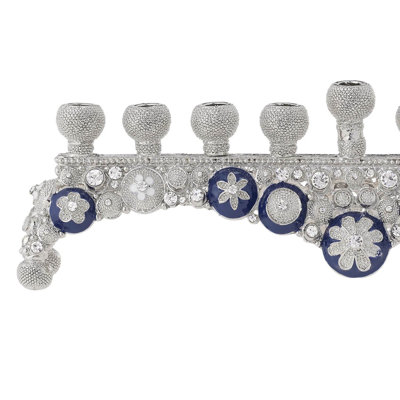 Blue & White Charisma Menorah