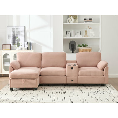 Canapé modulaire avec repose-pieds