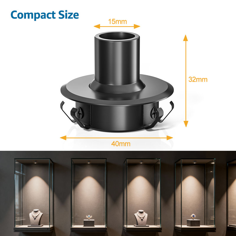Vst Cf03 12V 4000K Spotlight Rotative Downlight Cri 80+ pour vitrine de bijoux Boutique de vêtements et vitrines