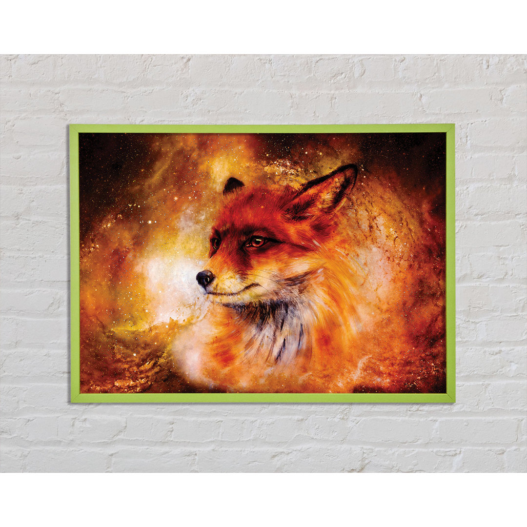 Arthurine Fox Head Fire - Einzelner Bilderrahmen Kunstdrucke