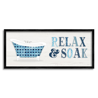 Enseigne de salle de bain Soak Relax
