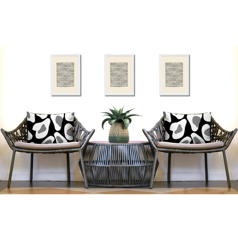 Oreiller réversible intérieur / extérieur Ziny, 20x14, Black