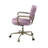 Siecross Pink Top Grain Leather Office Chair-2017363230