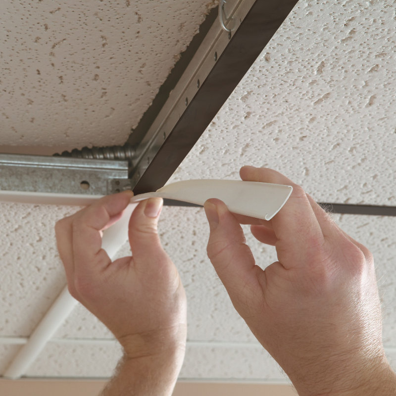 GridMAX 100 pieds carrés Ensemble de grille de plafond, Blanc