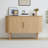 Sideboard Buffer Cabinet with Fluted Slide Doors-1171945751