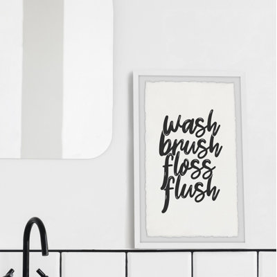 Wash And Flush - Single Picture Frame Print