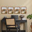 Ensemble de 4 murs muraux en bois 4 "x 6" verts-89856335