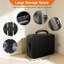 Fireproof Document Box 14.2''×10.6''×4'' Black Waterproof Document Organiser 13 Expanding Pockets With Lock