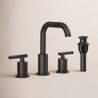Widespread Bathroom Sink Faucet with Drain