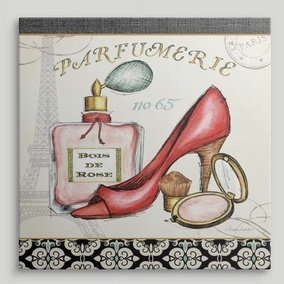 « ii » andrea laliberte, impression Boutique de Luxe, H 35 po x l 35 po x P 1,5 po, Toile