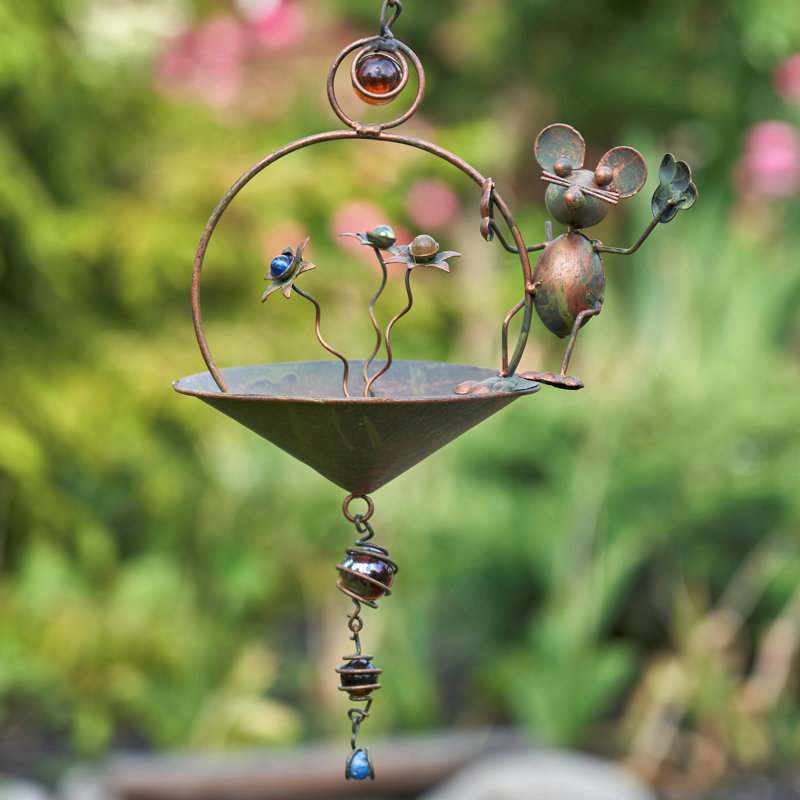 Stone Hanging Tray Bird Feeder