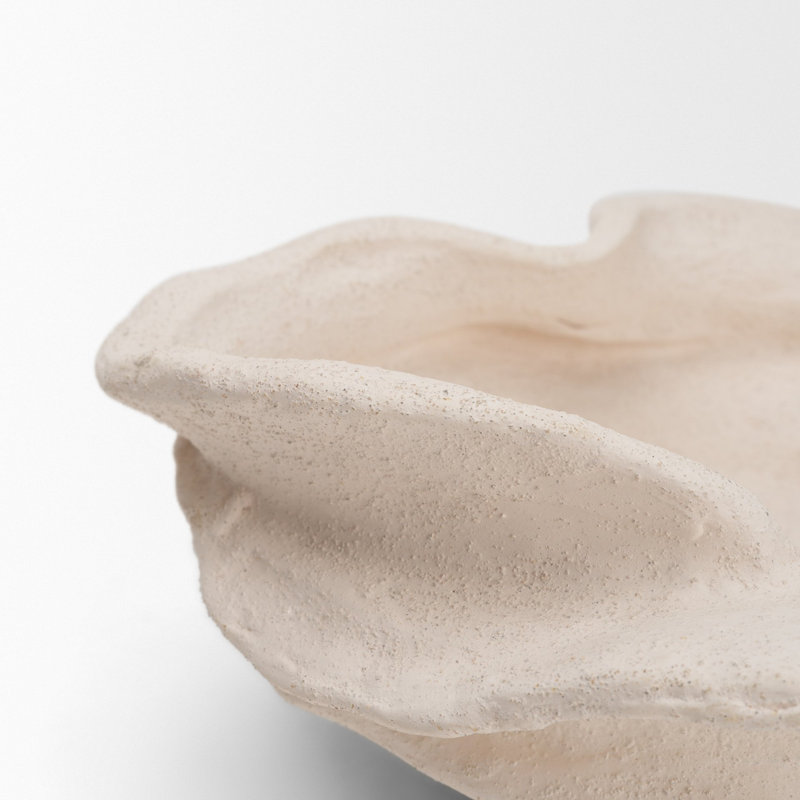 Scala Textured Ceramic Organic Forms Decorative Bowl