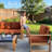  4 Pieces Aluminum Patio Furniture Set With Coffee Table, Oversized Seat With Hight Back Outdoor Conversation Sets-1513732720
